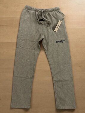 Dark Oatmeal Essentials Fear Of God Sweatpants SS22 Size S-M